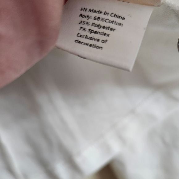 NEW OGL MOVE Size L White Button Down Bustier Shirt Long Sleeve Womens - Picture 14 of 15